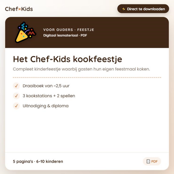Het Chef-Kids kookfeestje