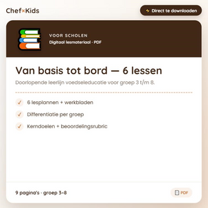 Lessenreeks scholen: Van basis tot bord (6 lessen)