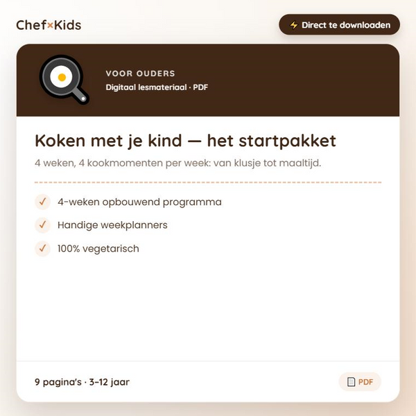 Koken met je kind — het startpakket